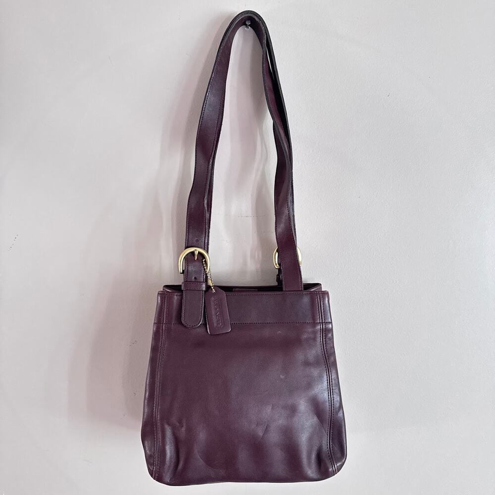 Coach Vintage Soho Waverly Buckle Bag Mahogany Brown 4157